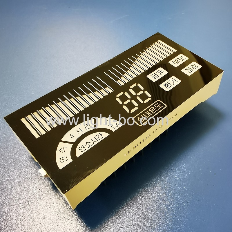 Design personalizado 3 cores 7 segmento display led para painel de controle do ar condicionado