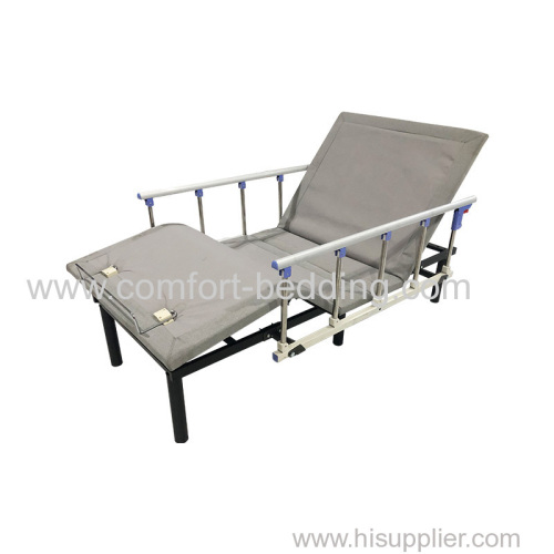 Factory price hospital nursing bed healthcare bed with handrails best adjustable bed