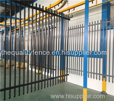 Tubular ornamental metal fence