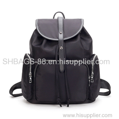 Nylon waterproof backpack for women leisure travel daypack school bags