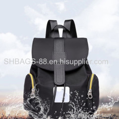 Nylon waterproof backpack for women leisure travel daypack