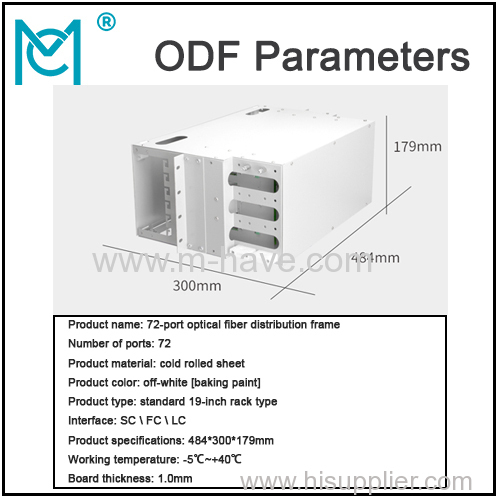 ODF fiber patch panel-72core Optical fiber junction box distribution box