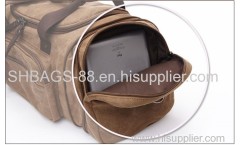 Fashion outdoor canvas travel duffle bags leisure sports gym bag with shoe compartment tote bags
