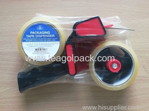 Packaging Tape Dispenser With 2 Rolls Clear Tape 48mmx50M