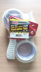 Heave Duty Tape Gun With 2 Rolls Packaging Tape 48mmx45.7M (1.89