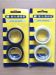 2 Roll set PVC Insulation Tape 0.13mmx15mmx7M Black/White