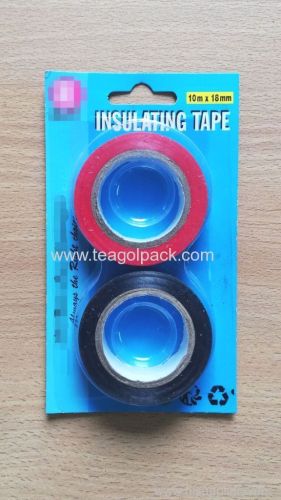 2 Pack Insulating Tape 18mmx10M Black/Red