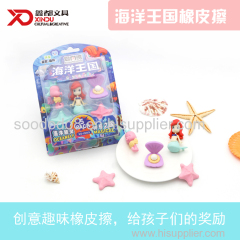 Soododo Puzzle Mermaid Shaped Eraser