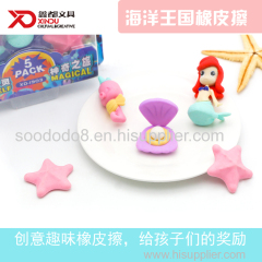 Soododo Puzzle Mermaid Shaped Eraser