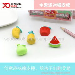 Soododo Puzzle Fruit Apple Shaped Eraser