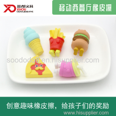 Soododo Puzzle Fast Food Pizze Shaped Eraser