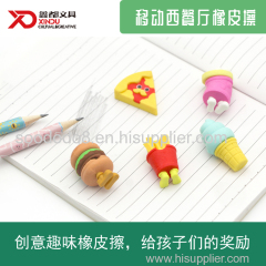 Soododo Puzzle Fast Food Pizze Shaped Eraser