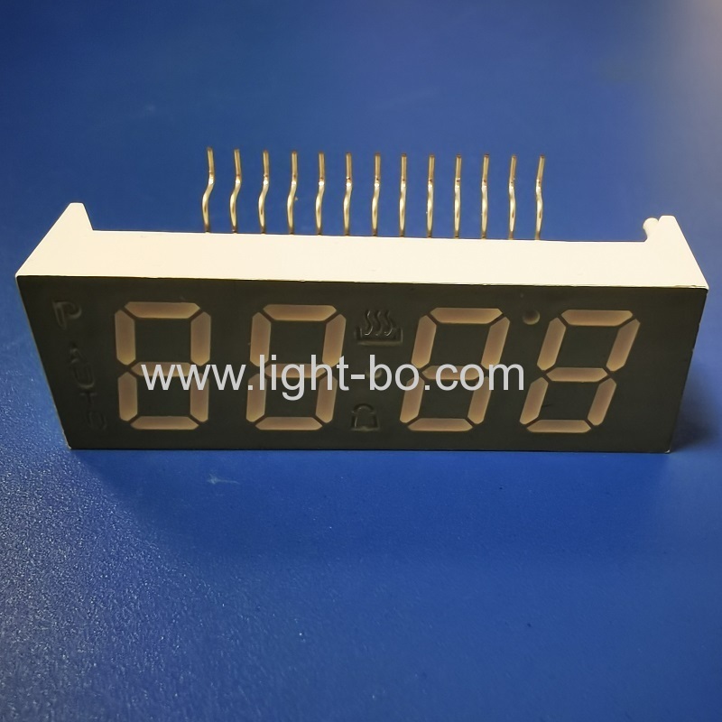 Ultraweiße 4-stellige 7-Segment-LED-Anzeige gemeinsame Kathode für die Steuerung des Ofentimers