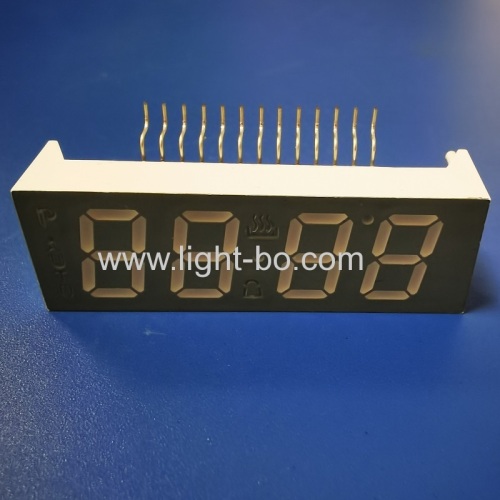 Ultra white 4 digit 7 segment led display Common cathode for oven timer control