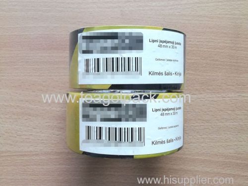 Barricade Tape 48mmx30M Yellow/Black Adhesive Warning Tape Yellow/Black 48mmx30M