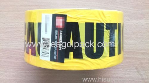 Caution Barrier Tape 7.62cmx305M (3 x1000ft) Yellow Background With Black  CAUTION Printing
