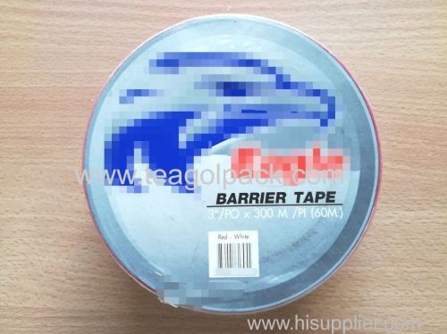 Barrier Tape Red/White 3 x300M PE Non-Adhesive Warning Tape 3 x300M