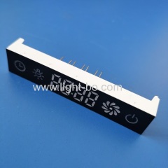 Ultra white Custom made 7 segment led display module for Kitchen Hood Control