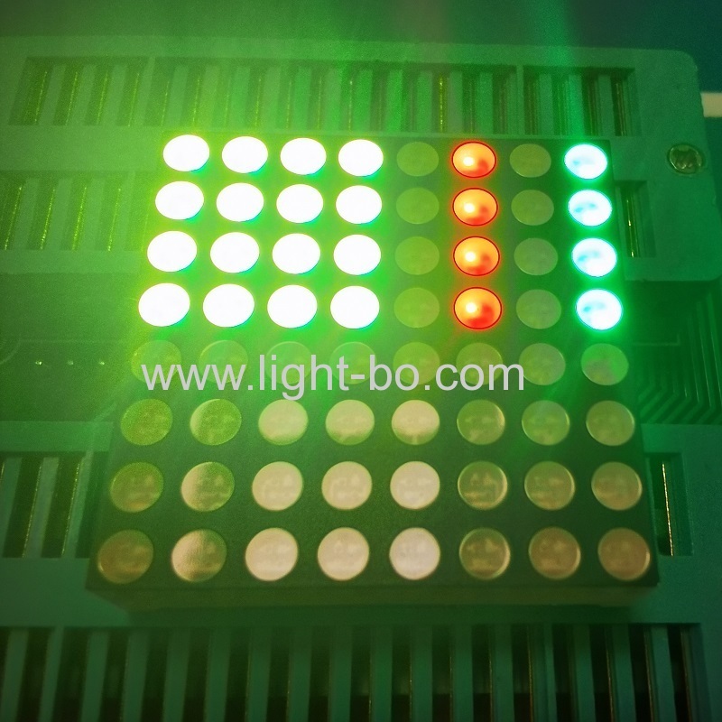 двухцветный красный / чистый зеленый 8 х 8 матричный светодиодный дисплей для движущихся знаков