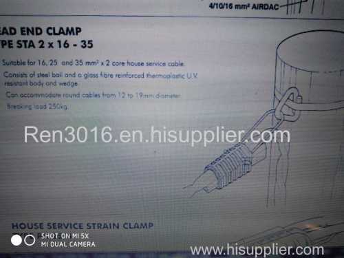 Nylon Body ss nail strain and anchor clamps STA-1CORE