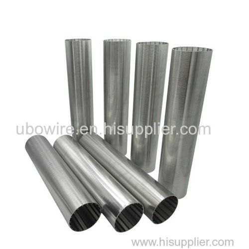 Backwash cycle wedge wire pipe