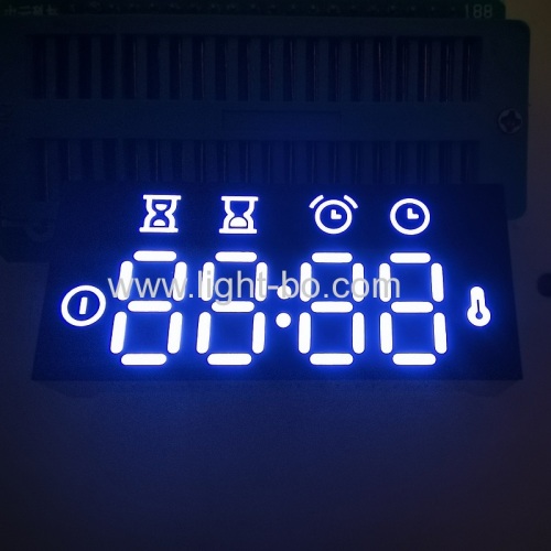 Ultra white customized 4 Digit LED Clock Display Common Anode for Oven Controller
