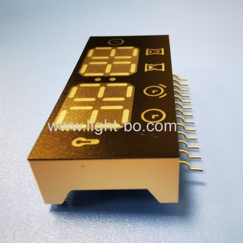 Ultra white customized 4 Digit LED Clock Display Common Anode for Oven Controller