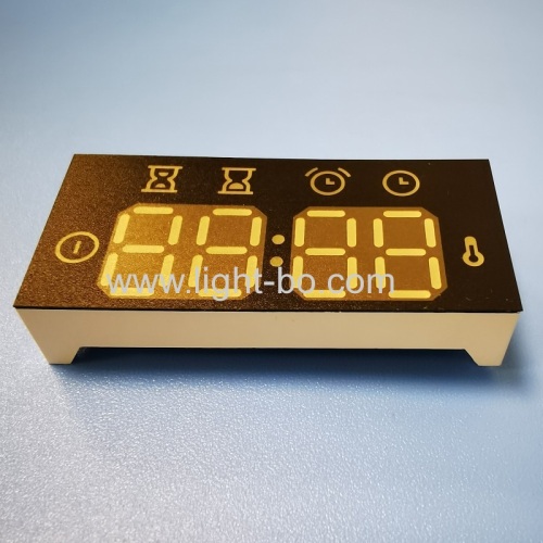 Ultra white customized 4 Digit LED Clock Display Common Anode for Oven Controller