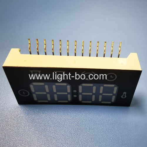Ultra white customized 4 Digit LED Clock Display Common Anode for Oven Controller