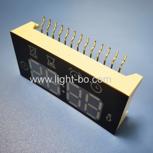 Ultra white customized 4 Digit LED Clock Display Common Anode for Oven Controller