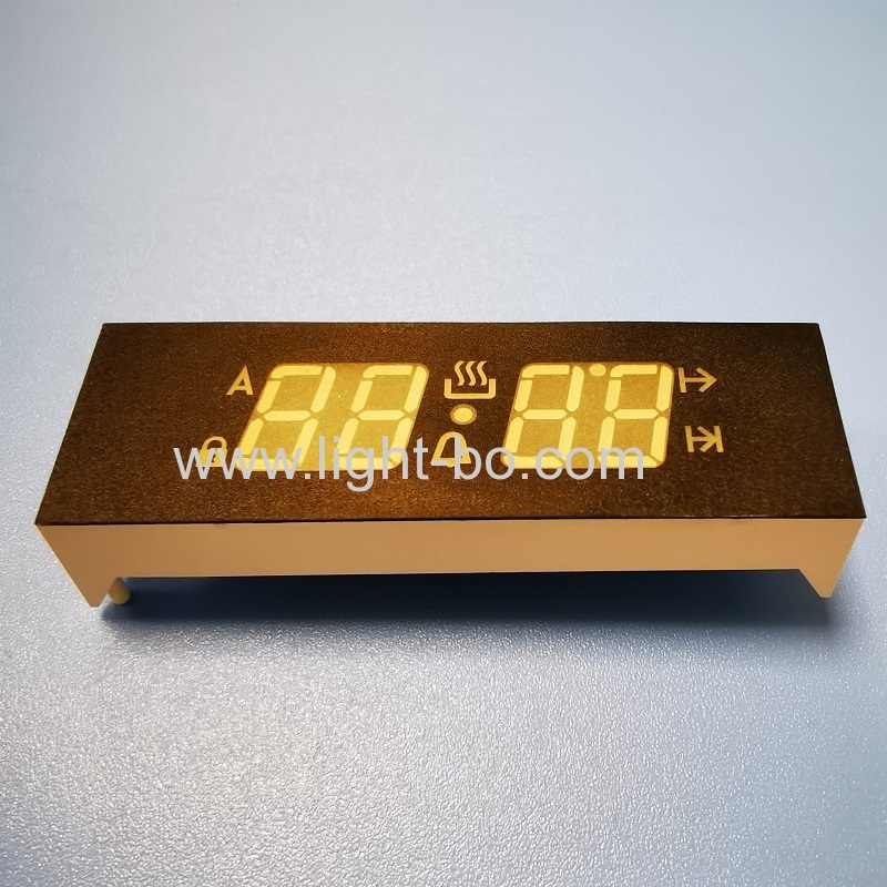 Ultra white customized 4 Digit 7 Segment LED Display Common Anode for digital oven timer