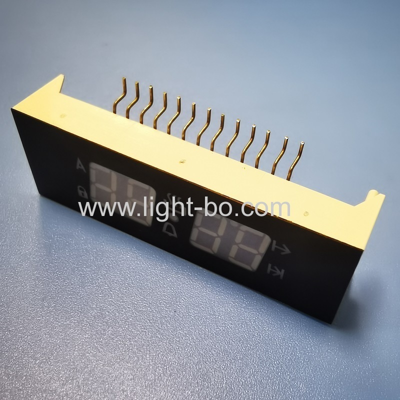 Ultraweiß angepasste 4-stellige 7-Segment-LED-Anzeige gemeinsame Anode für digitale Ofen-Timer