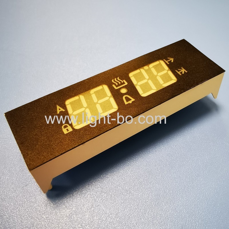 Ultra white customized 4 Digit 7 Segment LED Display Common Anode for digital oven timer