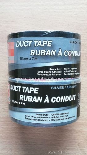 Cloth Duct Tape Black and Silver Heavy Duty 48mmx7M