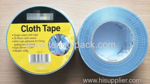 Cloth Duct Tape Single Sided Silver 35mesh 50mmx50M