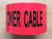 Jumbo Roll Underground Undetectable Caution Tape Black Printing with Red Background