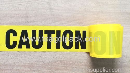 Caution Tape Yellow Background with Black "Caution" Words Printing