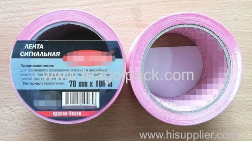 Barrier Tape Red/White 70mmx100M PE Non-Adhesive Caution Tape 70mmx100M