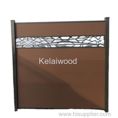 Various colours WPC waterproof outdoor privacy fence panel/garden wood fence/wpc screening