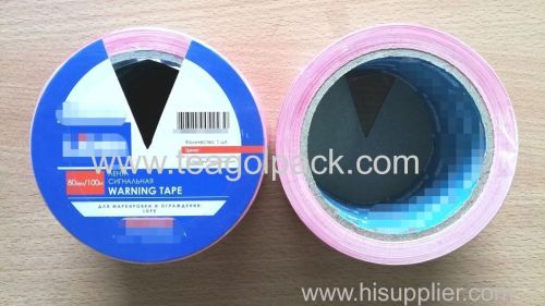 Barrier Warning Tape Red/White 80mmx100M PE Non-Adhesive Caution Tape Red/White 80mmx100M