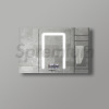 S-1607 Frameless Bathroom Mirror Cabinet with Mirror Lights and Bluetooth