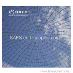 Galvanized Steel Frame Dome Roof Construction Glass