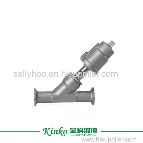 ptfe soft seal angle seat valve for water treatment industry