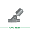 welding pneumatic control angle seat valve with 90 degree rotary turn actuator