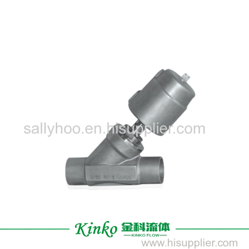 welding pneumatic angle seat valve