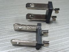 Two pins American plug insert polirized type