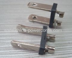 Two pins American plug inserts polirized type