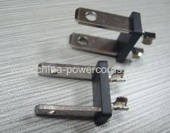 2 pins American plug inserts with non-polarized pins