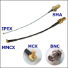 RF Cable SMA JACK RP TO I-PEX FOR 1.13MM RF coaxial cable RF connector cable 100MM