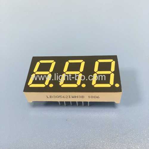 0.56inch 3 Digit ultra white 7 segment led display common anode for instrument panel